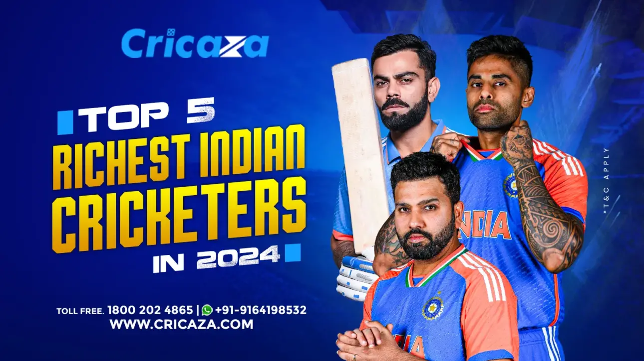 Top 5 Richest Indian Cricketers in 2024